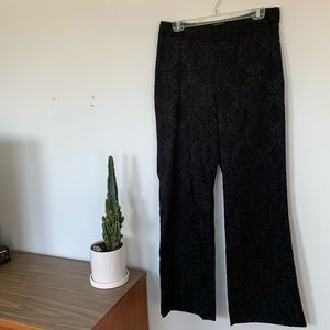 Worthington black jacquard dress pants size 12